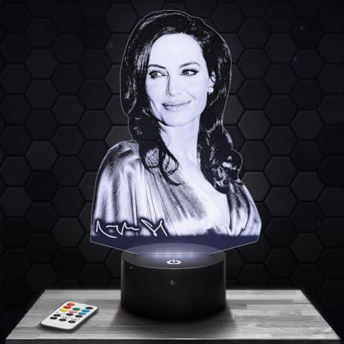 Nachttischlampe A. Jolie deko Schauspielerin. Geschenkidee Mann Frau objekt A.Jolie Nachtlicht Erwachsene deko Zimmer. Weihnachten