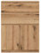 Commode 2 portes battantes 2 tiroirs Bois clair - QIZ - L 78 x l 35 x H 105 cm