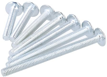 MS Beschläge Möbelschraube M4 Möbelgriffschraube metrisches Vollgewinde Möbelknopfschraube Rundkopf Kreuzschlitz Gewindeschraube Stahl verzinkt (20, M4x23mm)