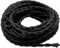 GOIYZTTR 10 Metri di Cavo Tessile in Lino Vintage 2 * 0,75 mm² Nero Cavo Elettrico Tessile Adatto per La Decorazione di Lampade Fai-da-te