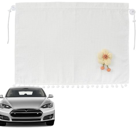 Xvilmaun Pare-soleil pour fenêtre de voiture, pare-soleil pour fenêtre latérale, jolies housses de protection solaire de voiture - Brise-vue coulissant pour vitre de voiture - Pliable