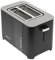 STARCREST Smart Toaster 2 Scheiben, Toaster breiter Schlitz perfekt für Frühstücks-Toast, Toaster mit Display geeignet für XXL Scheiben, 850Watt Toster Schwarz Matt