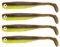 Zanderbait 16cm Kiwi, Angelköder, Kunstköder, Zanderbait, Zanderköder, Softbait, Gummifisch, Gummiköder, Lieferumfang 4 Stück.