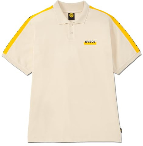 Dortmund Herren BVB Lifestyle Polo Beige Polohemd (1er Pack)