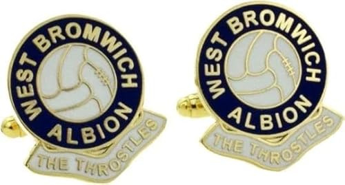 Football Coloured Enamel Cufflinks WBA