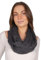 Weicher und leichter Damen Loop Schal Uni Farben Rundschal Ganzjahres Schal Schlauchschal Accessoires - Carina (Anthrazit P16)