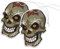 VmG-Store 2er Set Lufterfrischer Duftbaum Tuning fürs Auto Duftspender Air Freshener Duft lustiger Anhänger Design (159 Skull)