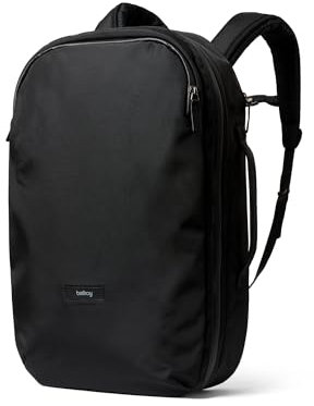 Bellroy Transit Travel Pack Pro Rucksack (30–38 Liter Handgepäck-Reiserucksack, mit Laptopfach, RFID-Schutz und Reißverschluss-Flaschenfach) - Black