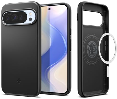 Spigen Thin Fit MagFit Hülle für Google Pixel 10 Pro XL, Kompatibel Mit Pixelsnap und MagSafe [2025 Neue Funktion] [Made for Google] -Schwarz