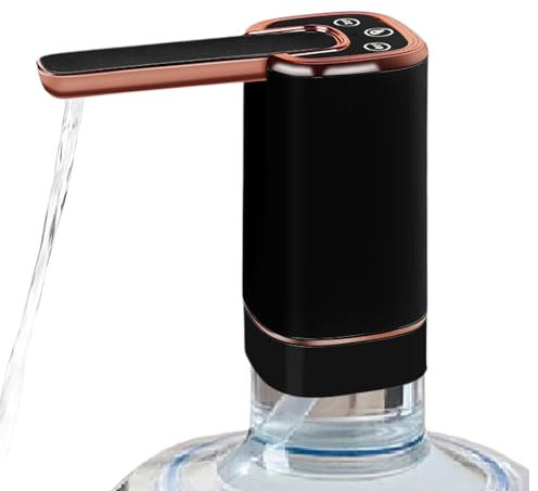 Electric Pump for Bottled Water, Drinking Water Pump, Electric Portable Jug Spout, 6.8x6.8x13.5cm, USB Rechargeable, Portable & Easy to Use, Perfect for Home, Kitchen, Camping