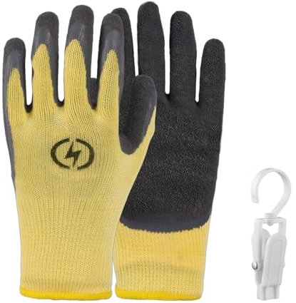 GFTCGK 1 Paar Elektriker Handschuhe 400 V, Isolierhandschuhe für Elektriker, Rutschfest und Verschleißfest, für Installation und Wartung von Geräten, Maschinen und Autos