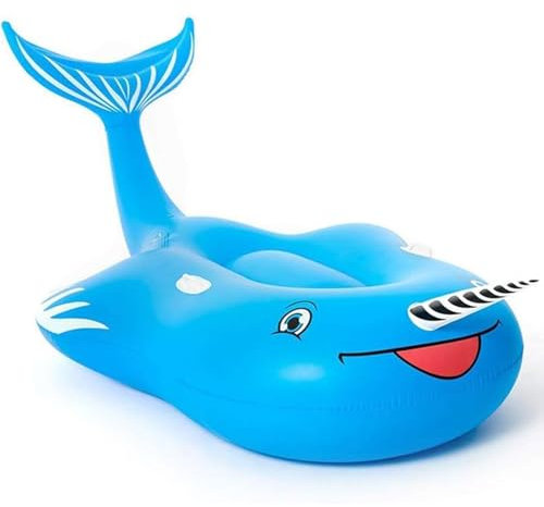 YCVAWEOD Baleine Gonflable Flottant en rangée d'eau de lit Jouet lit pour Adultes Piscine Gonflable Flotteur pour Piscine/Plage 270 * 145 * 100cm LWX