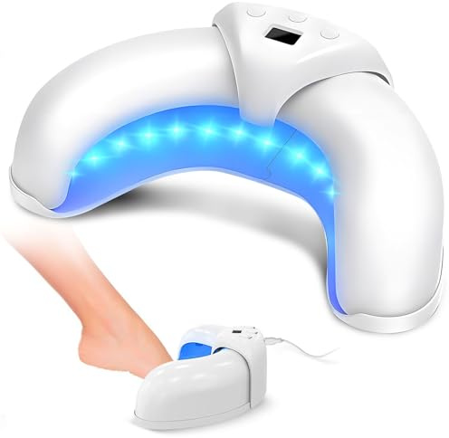 Tragbares LED Nagelpflegegerät mit Doppellicht, Professionelle Reinigung & Pflege für Finger- und Zehennägel für Zuhause