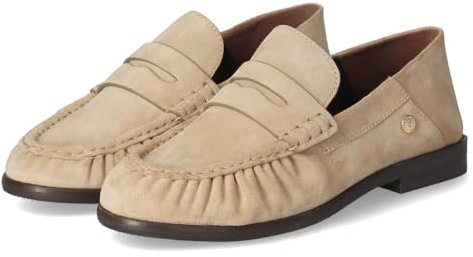 Copenhagen Shoes CS8866-0002 BEIGE Damen Slipper/Loafers Rauleder in beige - Gr. 36