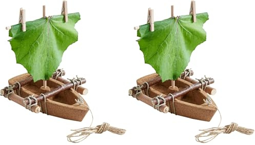 HABA Terra Kids Korkboot-Bausatz – DIY-Set zum Bauen & Gestalten eines schwimmfähigen Boots, mit Anleitung, ab 6 Jahren – 1304244001 (Packung mit 2)
