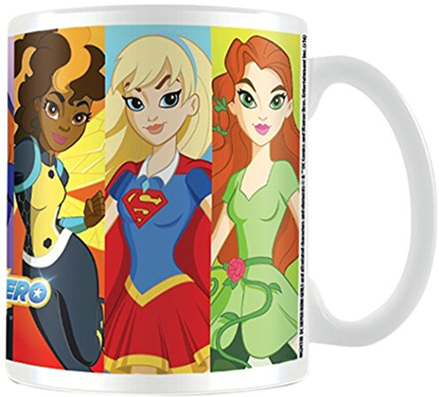 DC Comics MG24180 Superhero Girls Super Group Ceramic Mug, Multi-Colour, 7.9 x 11.00 x 9.3 cm