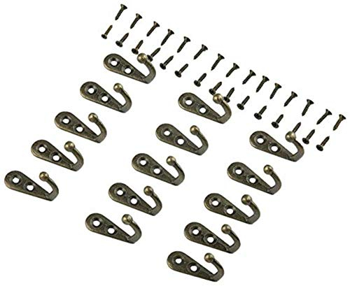 Tily 15 Vintage-Bronze-Wandhaken für ein rustikales Gefühl