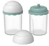 BIESSE Pin-Up Dosaformaggio con Coperchio Salvafreschezza, Verde Acqua, 8.5 x 8.5 x 13.5 cm