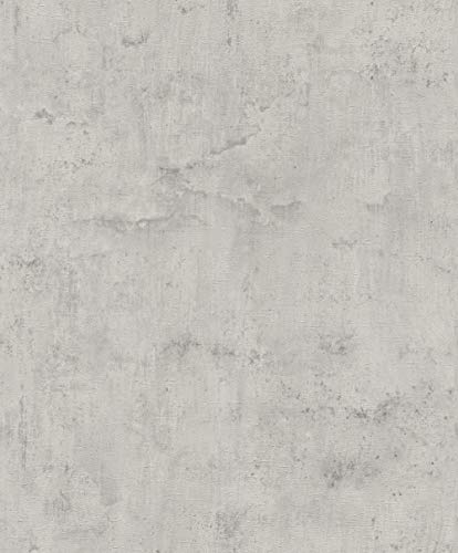 Rasch Tapeten Vliestapete (universell) Grau Silber 10, 05 M x 0, 53 M Tapetenwechsel 407341