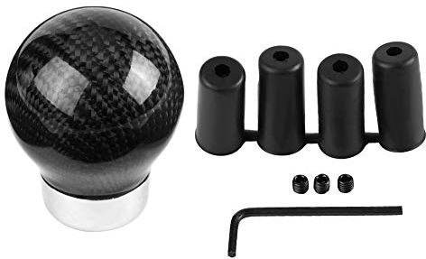 EBTOOLS para pomo de velocidad negro para pomo de velocidad tuning Botón de cambio de velocidad del coche, modificado cabezal de velocidad universal/verdadero botón de cambio de velocidad/palanca de