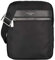 David Jones - Herren Umhängetasche Klein - Nylon Schultertasche Mann Messenger Crossbody Bag - Viele Taschen Fächer Handtasche - Herrentasche Reise Sport City Business Arbeit Tasche Elegante - Schwarz