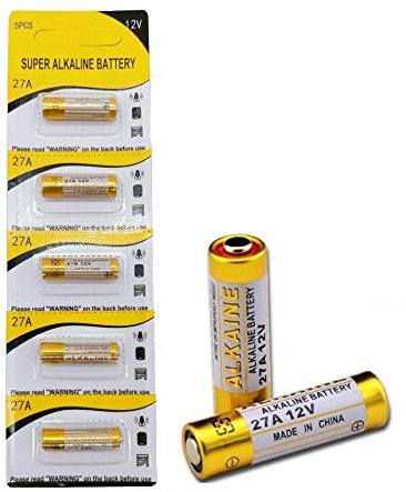 Cotchear 5 baterías alcalinas de 12 V, 27 A, 27 A, 12 voltios, 27 A, 12 V, 21/23 E23A