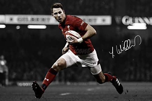 Liam Williams Foto gedrucktes Poster – aufgedruckte Unterschrift – 12x8 inches (30x20 cm) - Wales - World Cup