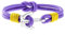 Wind Passion Premium Anchor Purple Bracelet Durable Nautical Rope Cuff Wristband for Men Women, Small Size