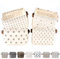 LessMo 4 Pack Storage Baskets, Collapsible Mini Storage Boxes, Canvas Fabric Waterproof Storage Bins made from Cotton and Linen, for Toys, Bathroom, Closets, Playroom (GREY-SPOT, Thin/waterproof)