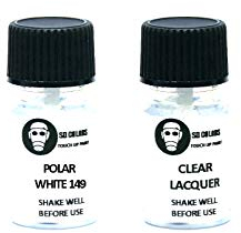 SD COLORS Neue lackstifte Polarweiß 149/9149 Reparatur KRATZEN 15 ml (Farbe+KLARLACK)