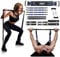 INNSTAR Portable Home Gym Set with Workout Bar, Bench Press Set, Squat Resistance Band, Door Anchor and More-Full Body Workout Equipment to Build Muscle and Shape Body (Women|105LB 10 Rope)