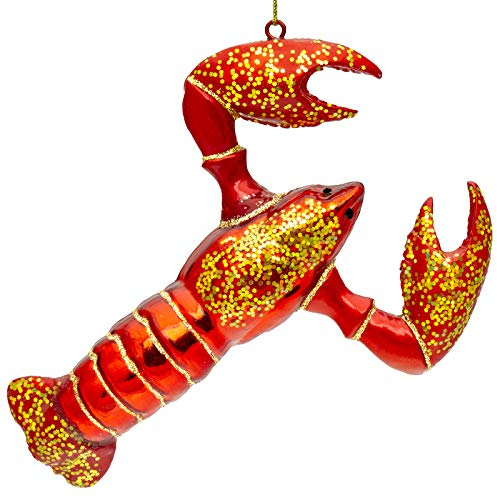 SIKORA BS490 Hummer Christbaumschmuck Glas Figur Weihnachtsbaum Anhänger