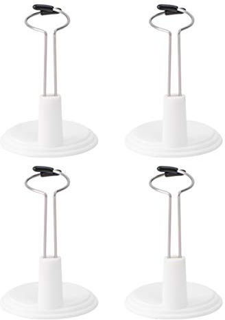 TOYANDONA 4 Stück Puppenkleidung Form Kleid Puppenständer Puppen Displayhalter Actionfigur Ständer Schaufensterpuppe Modell Ständer Zubehör für Puppenkleider Puppenhaus 15Cm