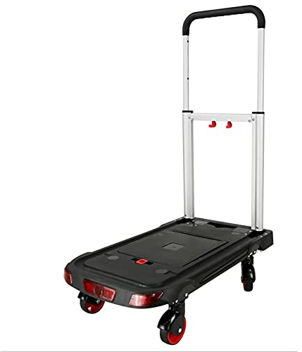 Sackkarre Trolley mit Einkaufstüten, tragbaren Falten 2 und 1 Rolling Utility-Fahrzeuge, Last von 90kg / 198ib