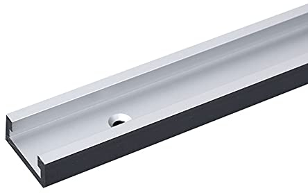 T Track Aluminiumlegierung T-Slot Track T-Schiene Aluminium-T-Nut, mit Schrauben für Holzbearbeitung oder Router Tischsäge (Länge 100mm,1 pcs)