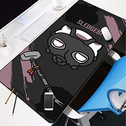 Tapis De Souris Rainbow Six Siege 900X400Mm, TarjerkTapis De Souris Speed Gaming, Tapis De Souris Allongé Grand Format XXL avec Socle De 3Mm D'Épaisseur, pour Ordinateurs Portables,A,900X400X3mm