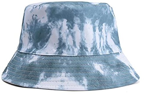 MILAX Fischerhut Batik Anglerhut Sonnenhut für Damen Mädchen Strandhut Fishermütze Sommerhut Draussenhut Faltbarer Regenbogen Bucket Hut