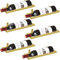6pcs Bouteille de Vin Murale en Fer, Organisateur De Casier à Vin Suspendu en Métal, Wall Mounted Iron Wine Rack, Appliquer Au Support de Stockage pour Cave à Vin Decoration Murale au Salon(Gold)