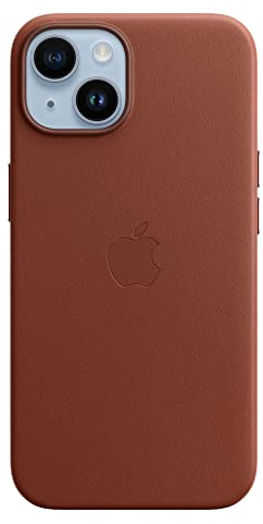 Apple Custodia MagSafe in pelle per iPhone 14 - Terra d’ombra 