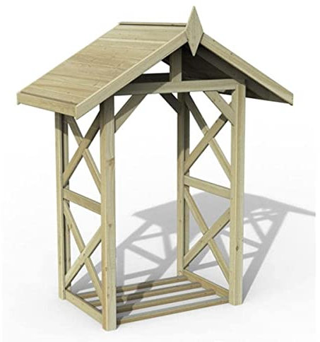 Forest Garden Medium Wall Apex Log Store (1.3m x 0.9m)