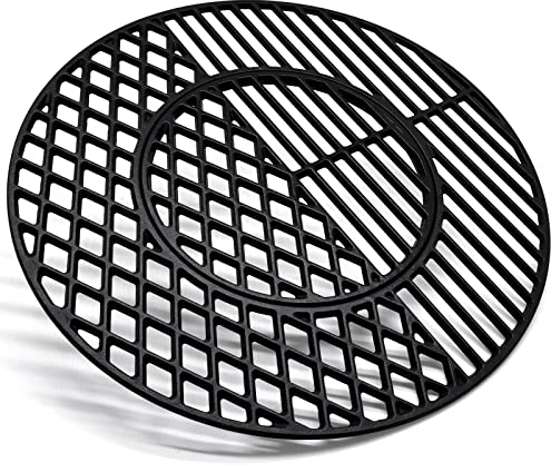 Adviace 54 cm 8835 Gusseisen-Grillroste Ersatz für 57.1 cm Weber Master-Touch, 57.1 cm Holzkohle-Smoker, Premium 56.9 cm Holzkohlegrill, 55.9 cm Gewebe ber Performer P. remium