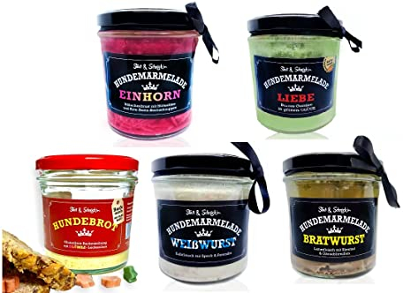 Hundemarmelade & Brotbackmischung Testpaket Hundesnack Leckerli Hundefutter