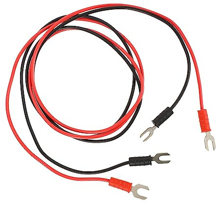 TOYANDONA 2pcs U-Shaped Double Ended Insulated Copper Wire for Physics Laboratory Electric Testing Circuit Connection and Educational Use