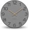 Cander Berlin MNU 2640 Y XXL Wanduhr lautlos 40 cm ohne Ticken analog Wohnzimmer modern Vintage grau schwarz Holz-Zeiger