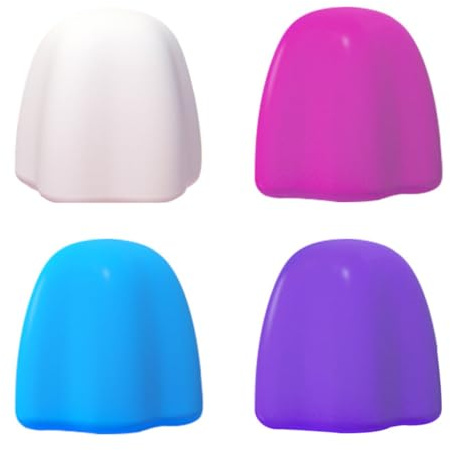 Healeved 4pcs Toothpaste Squeezer Caps for Home Essentials Household Silicone Toothpaste Caps Self-Sealing Function and Organized