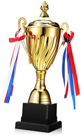 SKISUNO Große Metall-trophäe Pokal für Sportwettkämpfe Auszeichnung für Fußball Basketball und Spiele Trophäe für Turniere und Zeremonien