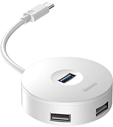 USB HUB & USB C HUB auf Multi USB 3.0 USB 3.0 Splitter für MacBook Pro Air Laptop Computer 4 Port Mehrere USB Typ C HUB (Farbe: Weiß-Typ-C)