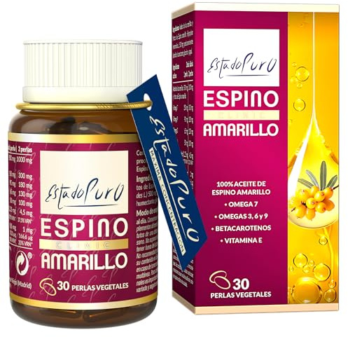 Omega 7 Espino Amarillo, Estado Puro, 30 Cápsulas