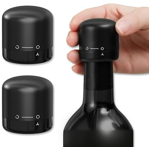 2 Stück Flaschenstopfen aus, wein vakuumierer stopfen, Wein Flaschenstopfen, stopfen für wein, Weinverschluss,Bewahren Sie Ihren Wein länger auf,hält Wein frisch,für alle Standardgröße Weinflaschen.