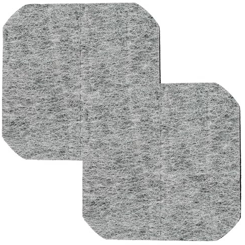 vhbw 2x Filtre à charbon actif compatible avec Moulinex Quadra 700, Classic&Super1000, Classic 1000 Friteuse - 12 x 12 x 0,8 cm